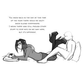 1boy 1girls bed black_and_white boot_fetish boot_licking boot_worship boots boots_lick celera_prime colored_hair colored_inner_hair dominant_female dominatrix english english_text female femdom femdom_caption foot_fetish footwear gamer_girl gaming glasses glasses_on_face glasses_on_head high_heel_boots high_heels long-haired_female long_hair male monochrome original original_character original_characters shirt shoe_fetish shoes submissive_male