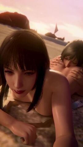 2girls 3d 3d_animation anilingus aranea_highwind blender_(software) breast_sucking breasts female final_fantasy final_fantasy_xv fingering gentiana initial_a light-skinned_female light-skinned_male light_skin lying medium_breasts pussy sex tagme teenage_female uncensored vaginal_penetration video yuri