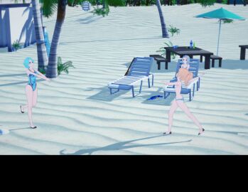 animated belly_bulge belly_expansion body_invasion female gif koikatsu possessed possession slideshow slime slime_girl unbirthing vore