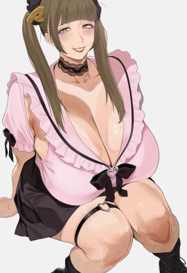 1girls big_breasts breasts female huge_breasts indie_virtual_youtuber jirai_kei milf nohohon older_female tsukushibara_sumine virtual_youtuber