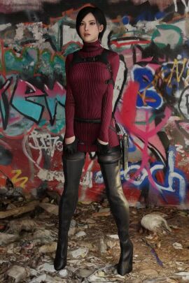 3d ada_wong blender cheesternsfw female resident_evil resident_evil_4 resident_evil_4_remake