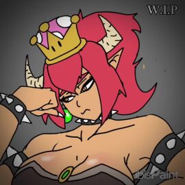 2d 2d_animation animated big_breasts big_penis bowsette ejaculation femdom handjob horns large_breasts large_penis mario_(series) no_sound pointy_ears sharp_teeth short_video shorter_than_30_seconds tagme video