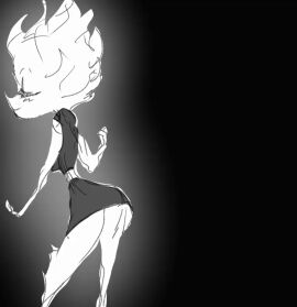 2024 animated areolae black_and_white breasts closed_eyed completely_nude coolerinker disney elemental_(pixar) elemental_creature elemental_humanoid ember_lumen female fire fire_body fire_creature fire_humanoid full_body happy hi_res humanoid inker_comics inkershike looking_at_viewer naked naked_female navel nude nude_female pixar practice pussy smile solo standing vagina