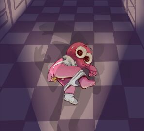 2boys 2d alan_(smiling_friends) anal_insertion anal_masturbation blush caught caught_in_the_act clothing_aside digital_media dildo dildo_in_ass dildo_insertion embarrassed kartooning male male_only masturbation pim_(smiling_friends) pim_pimling pink_skin shadow skinny smiling_friends socks solo_focus surprised surprised_expression sweat toony underwear underwear_down walked_in_on wide_eyed