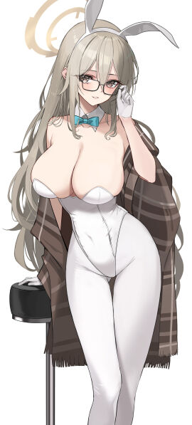1girls absurd_res absurdres adult adult_female akane_(blue_archive) akane_(bunny)_(blue_archive) black_glasses blonde-haired_female blonde_eyebrows blonde_female blonde_hair blue_archive blue_bowtie blush blushing_female bowtie breasts brown-eyed_female brown_eyes bunny_ears bunny_girl cleavage collar collarbone curvy curvy_body curvy_female curvy_figure curvy_hips curvy_thighs dot_nose elbows female female_only fingers glasses gloves groin hair_between_eyes hairband halo head_tilt high_resolution highres hourglass_figure knees large_breasts legs legwear light-skinned_female light_skin long_hair looking_at_viewer mature_female navel off_shoulder pantyhose parted_lips plant playboy_bunny rella2930 rikui_(rella2930) shoulders simple_background slender_body slender_waist slim_female slim_waist smile smiling smiling_at_viewer solo standing thick_thighs thigh_gap thighs thin_waist tilted_head upper_body v-line white_background white_bunny_ears white_collar white_gloves white_hairband white_legwear white_leotard white_pantyhose wide_hips yellow_halo