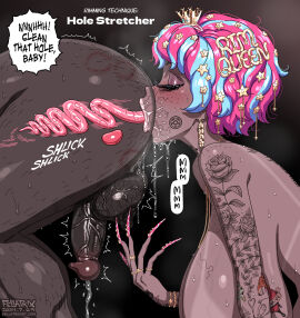 1boy 1demon 1girls 1human 2024 2d anilingus anilingus_from_female artist_name balls balls_clench bending_forward bending_over bent_over big_breasts big_penis bite_mark_on_ass bite_marks blush blushing blushing_female breasts clenched_balls closed_eyes cock completely_nude crown cum cum_from_rimming cum_on_body cum_on_lower_body cum_on_self cumming_from_rimjob cumming_while_penetrated cumshot curly_hair dark-skinned_female dark-skinned_male dark_skin dated demon demon_girl dialogue dialogue_bubble dick ear_piercing earrings eating_ass english english_dialogue english_text extreme_penetration extremely_long_tongue eyeshadow face_tattoo fellatrix female female_focus female_on_male female_on_top female_rimming_male forced_orgasm freckles freckles_on_breasts freckles_on_face freckles_on_shoulders gold_chain gold_jewelry hair hair_accessory hair_ornament hairclip hairy hairy_anus hairy_ass hairy_balls hand_tattoo heart_tattoo huge_breasts humanoid_monster jewelry katarina_(fellatrix) long_eyelashes long_fingernails long_nails long_tongue male male_human/female_humanoid male_orgasm male_penetrated malesub massive_breasts mini_crown monochrome_background monster_girl nail_art neck_tattoo necklace nude nude_female nude_female_nude_male nude_male nude_male_nude_female offscreen_sex onomatopoeia original penis pink_and_blue_hair pink_eyeshadow pink_fingernail_polish pink_fingernails pink_nail_polish pink_nails pleasured pleasured_male prostate prostate_milking prostate_stimulation pubes_in_mouth pubes_on_breast pubes_on_skin pubic_hair rimjob rimming rimming_male scrotum scrotum_flap sharp_fingernails sharp_tongue short_hair simple_background small_crown solo_focus speech speech_bubble star_hair_ornament star_hairclip steam steaming_body steamy_cum stimulating stimulation straight stretched_anus succubus sweat sweating sweaty tan_line tan_lines tan_skin tanline tanned tanned_female tanned_skin tattoos testicles testicles_clench text_on_earrings text_on_hair_ornament text_on_hairclip thick_cum thick_penis tickling tickling_balls tickling_genitalia tongue tongue_in_anus tongue_out tongue_piercing two-tone_hair url veiny_balls veiny_breasts veiny_penis website_logo website_url x-ray