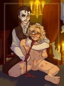 bleeding blush bruised clothed/nude crying cuts erection gay knife male male_only mask phantom_of_the_opera_(character) raoul_de_chagny rope rope_around_neck the_phantom_of_the_opera universal_monsters universal_studios