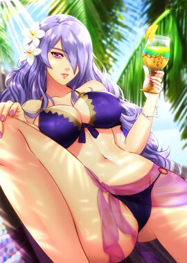 bikini camilla_(fire_emblem) esther-shen estra female fire_emblem official_alternate_costume swimsuit tagme