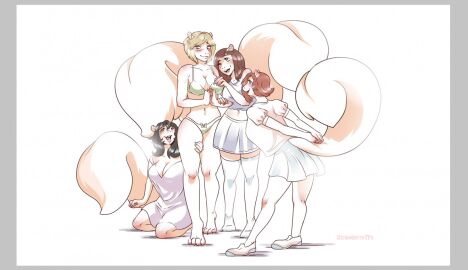 2019 after_transformation anthro ass blonde_hair blush buckteeth claws clothed clothing colored comic cuter female gender_transformation group growing growth growth_sequence hair happy hi_res high_resolution male mammal mtf_transformation navel nipples nude penis plantigrade poofy post-transformation rodent sciurid simple_background smile squirrel standing strawberrytfs tail teeth toe_claws topless transformation undressing white_background wholesome