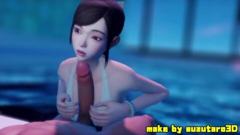 1boy 1boy1girl 1girl1boy 1girls 3d animated asian asian_female bent_over big_penis bikini bikini_bottom bikini_top black_hair blue_bikini blue_fingernails boobjob bracelet breasts brown_eyes brown_hair cock_between_breast cum cum_explosion cumshot ejaculation eye_contact female fingernail_polish fingernails fixed_version grabbing_head grabbing_own_breast grabbing_own_breasts hair_ribbon han_so-yeong hand_on_head handjob hands-free hands_on_tits hi_res highres korean looking_at_another looking_at_viewer male on_knees paizuri paizuri_under_bikini penis penis_between_boobs penis_between_breasts pool ribbon ribbon_in_hair schoolgirl small_breasts sonnori sound sucking suzutaro3d swimming_pool tagme titjob video water white_day_a_labyrinth_named_school widescreen