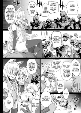 asanagi black_and_white breasts cat_ears cat_girl cat_tail catgirl censored comic dead death defeated fangs female female_death female_focus male male_death monochrome multiple_deaths original original_character small_breasts very_long_hair