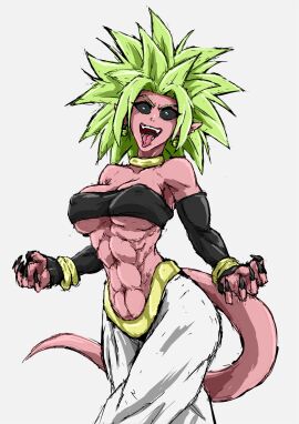1girls abs android_21 android_21_(evil) athletic athletic_female bandeau belly_button black_sclera blue_eyes bracelet breasts clawed_fingers claws collar detached_sleeves dragon_ball dragon_ball_fighterz dragon_ball_super dragon_ball_z ear_piercing fangs female fit fit_female front_view fusion_character green_hair jewelry kefla laugh laughing legendary_super_saiyan looking_at_viewer majin_android_21 muscular muscular_arms muscular_female navel nipples_visible_through_clothing pointy_ears sharp_fingernails six_pack smile smiling spiked_hair spiky_hair standing super_saiyan super_saiyan_2 tail tongue tongue_out white_background ydraw4fun