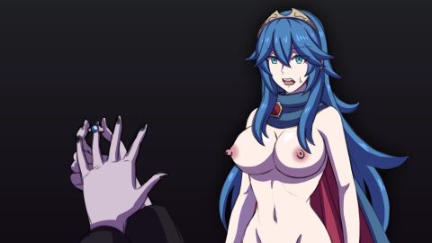 ahe_gao bouncing_breasts brain_drain brainwashing corruption electrickronos empty_eyes enemy_conversion exposed_breasts exposed_nipples exposed_pussy eye_roll fire_emblem glowing_eyes hypnosis large_breasts lucina_(fire_emblem) mind_break mind_control naked nude standing_at_attention tagme tongue_out video