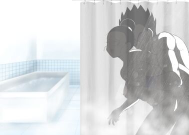 cheating cheating_female cheating_wife chichi dragon_ball dragon_ball_z female from_behind garland_(rehabilitation) incest mother_and_son shower son_gohan tagme