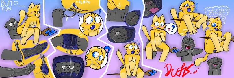 absurd_res ahe_gao anal anal_fisting anal_juice anal_vore anthro anus belly belly_expansion blue_eyes bodily_fluids bodily_fluids_in_ass bodily_fluids_in_mouth cittie_(duskerburger) confusion domestic_cat duo dusk_(duskerburger) duskerburger expansion felid feline felis female fisting fisting_partner forced_anal fur gaping gaping_anus grey_body grey_fur head_in_ass hi_res humanoid internal internal_anal internal_wall looking_pleasured magic magic_staff magic_user male male/female mammal oral penetration questioning_arousal questioning_tone rimming sex shocked speculum spread_anus spreading stomach_bulge stretched_anus tired tired_expression tired_eyes tongue tongue_out vore wet wet_body wet_fur x-ray_view yellow_body yellow_fur