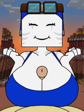 1boy 1girls adult anal animated beat_banger big_ass big_breasts closed_eyes cum_inside dr_gol. female ghast_(minecraft) goggles goggles_on_forehead happy happy_ghast_(minecraft) happy_sex humanoid looking_at_viewer male_pov minecraft outdoor_sex outdoors paizuri pov reupload sound straight tagme titjob video
