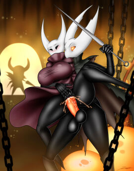 1girls 2023 2_horns 2d 5_fingers arms_tied arms_tied_to_weapon arthropod balls big_breasts black_body black_eyes black_legs blush bodily_fluids bound breasts chains cloak clothing cuckold defeat_rape defeated defeated_heroine digital_media_(artwork) duo evil-rick eyebrows featureless_feet feet female femsub fingers genital_fluids genitals grey_cloak grey_clothing group hi_res holding_melee_weapon holding_object holding_sword holding_weapon hollow_knight hollow_knight_(character) horn hornet_(hollow_knight) huge_breasts incest incest_(lore) male maledom melee_weapon mouthless nail_(weapon) netorare nipple_outline noseless ntr orange_eyes penetration penile penile_penetration penis pussy red_cloak red_clothing sex sibling_(lore) solid_eyes spread_legs spreading standing stepbrother_(lore) stepbrother_and_stepsister_(lore) stepsibling_(lore) stepsister_(lore) sword team_cherry the_infection_(hollow_knight) the_knight_(hollow_knight) thick_thighs trio vaginal_fluids vaginal_penetration vessel_(species) weapon wide_hips