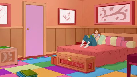 animated ass big_ass big_breasts breasts brown_hair discreenvision female game_cg inusen milf_boom tagme