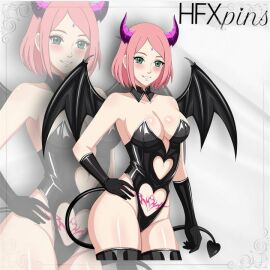 big_breasts boruto:_naruto_next_generations breasts cosplay demon female hfxpins naruto naruto_(series) naruto_shippuden pink_hair sakura_haruno succubus succubus_horns succubus_tail succubus_tattoo succubus_wings