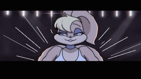 1girls alternate_version_available animated ass ass_focus big_ass bubble_ass bubble_butt clapping_ass clapping_cheeks dendyart fat_ass female lola_bunny looney_tunes solo solo_female solo_focus