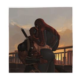 deadpool gay lkikai male male/male male_only marvel marvel_comics peter_parker spider-man spider-man_(series) wade_wilson
