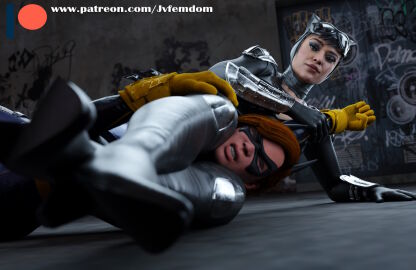 2girls 3d absurd_res arrogant ass barbara_gordon batgirl batgirl_(gotham_knights) batman_(series) beaten between_legs between_thighs blender brown_hair catfight catwoman catwoman_(injustice) crush crushing dc dc_comics defeated dominant dominant_female domination dominatrix female female/female female_domination female_on_female female_only femdom fight fingerless_gloves gotham_knights headscissor headscissors helpless highres humiliated humiliating humiliation injustice_2 jpeg jvfemdom leg_lock leglock legs looking_pleasured mask masked masked_female multiple_females multiple_girls pinned pinned_down pose red_hair round_ass round_butt sadism sadistic sadistic_female scissorhold selina_kyle short_hair sitting sitting_on_another sitting_on_face sitting_on_person smile smirk smug smug_face smug_grin submission submission_hold submissive thick_ass thick_thighs thigh_boots thighs utter_domination voluptuous voluptuous_female wrestling yellow_boots yuri