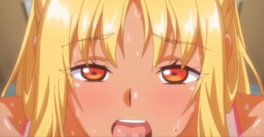 1boy 1girls fellatio kiss_on_lips kissing pink_pineapple rennyu_order
