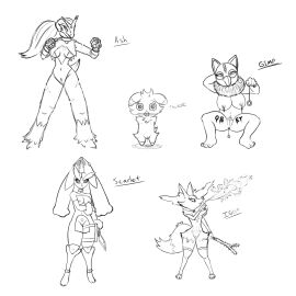 absurd_res anthro ball_gag blaziken body_writing bondage bound braixen collar espurr female feral gag generation_1_pokemon generation_3_pokemon generation_4_pokemon generation_6_pokemon gimp_mask group herculesart hi_res hypno_(pokemon) lopunny mask nintendo piercing pokemon pokemon_(species) scar