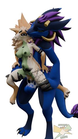 absurd_res affogato_lieve_(rook_douglas) anthro arm_tattoo balls belly_tattoo bodily_fluids breasts chest_tattoo cum cum_in_pussy cum_inside curling_toes dragon duo feet female fur furred_dragon furred_scalie genital_fluids genitals hi_res knot knotted_penis leg_grab leg_tattoo makeup male male/female mythological_creature mythological_scalie mythology novabeast penis pussy rib_tattoo rook_douglas running_makeup scalie size_difference stomach_bulge tattoo wickerbeast