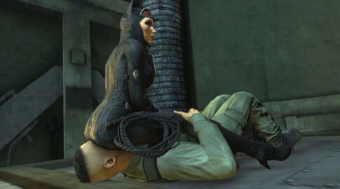 3d batman:_arkham_city batman_(series) catwoman catwoman_(arkham) catwoman_(arkham_city) dc dc_comics facesitting female ruskjoel selina_kyle