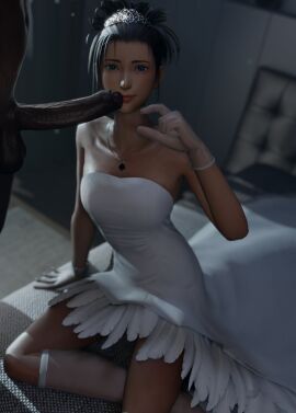 1boy 1girls 3d bride cheating cheating_on_wedding_day clothed_female_nude_male crunchypachy cuckold cuckold_pov dark-skinned_male dark_skin female final_fantasy final_fantasy_x foreskin gloves heterochromia imminent_oral interracial large_penis male netorare ntr partial_male penis pinching_gesture queen_of_spades small_penis_gesture small_penis_humiliation tiara tied_hair uncircumcised uncut wedding_dress yuna