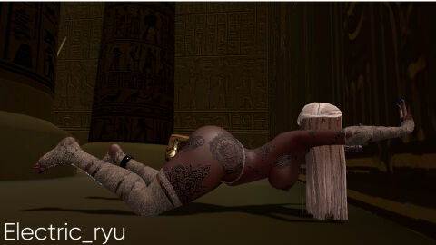 ass big_ass big_breasts blowjob breasts dancer dancer_outfit dark_elf dildo electric_ryu elf female tattoos vrchat vrchat_avatar