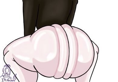 1boy ass ass_focus big_ass big_butt bubble_ass bubble_butt caked_up employee_(lobotomy_corporation) femboy feminine_male huge_ass its_archville lobotomy_corporation male male_focus male_only project_moon self_upload shaking signature solo squatting thick_ass thick_thighs thighs twerking