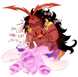 ambiguous_penetration burning_spice_cookie cookie_run cookie_run_kingdom dirty_talk doggy_style eternal_sugar_cookie female onomatopoeia self_upload sweat