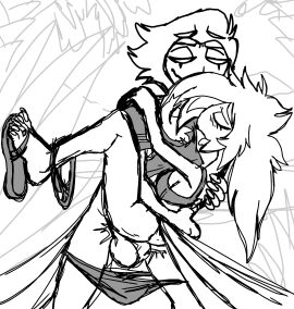 absurd_res anal anal_sex anthro avian balls beach beach_sex bird clothed clothed/nude clothing daughter demon duo father father_and_daughter female female_penetrated flip_flops foot_ninja15 footwear genitals helluva_boss hi_res incest male male/female male_penetrating male_penetrating_female monochrome nude octavia_(helluva_boss) outside_sex owl penetration penile penile_penetration penis plantigrade sandals sex sketch stolas_(helluva_boss) unfinished