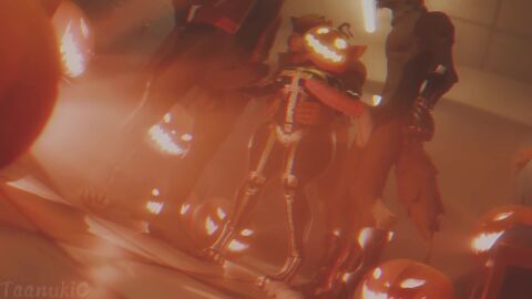 3d_(artwork) 3d_animation animated anthro blender_(artwork) canid canine canis digital_media_(artwork) domestic_cat dominant dominant_male epic_games felid feline felis female food for_a_head fortnite fortnite:_battle_royale foursome fruit gangbang glowing glowing_eyes group group_sex hi_res humanoid larger_male latex lizard male male/female mammal meowscles object_head plant pumpkin pumpkin_head reptile scalie sex short_playtime size_difference smaller_female sound spice_(fortnite) submissive submissive_female taanukic tagme thunder_(fortnite) twilightv0ids_(modeler) video wendell_(fortnite) wolf