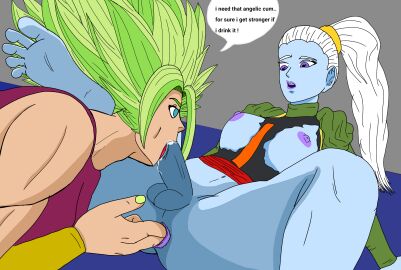 anal anal_fingering anal_insertion anal_sex angel angel_(dragon_ball) anus anus_peek blowjob cum_drip dragon_ball dragon_ball_super female futa_on_female futa_sans_pussy futanari intersex kefla legendary_super_saiyan self_upload starkartist super_saiyan super_saiyan_2 universe_6/universe_7 vados