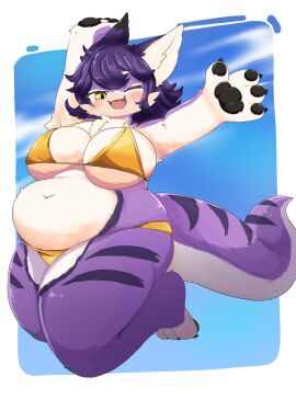 big_breasts breasts chubby female furry thick_thighs tsukiyo_fur wide_hips