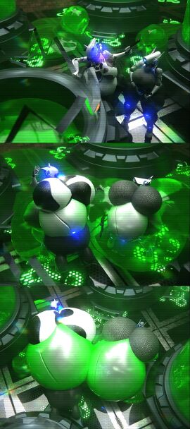 3d ass bbw big_ass big_breasts breasts bubble_ass bubble_butt cleavage cow_print female female_only haydee haydee_(game) huge_ass huge_breasts inflation overweight qzk_forte slime_inflation tagme thick_thighs wide_hips