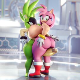 1dickgirl 1futa 1girls 3d 3d_model amy_rose amy_rose_(vulkyasha) ass big_ass big_breasts big_penis blue_eyes boots breasts clothing dick_between_thighs dickgirl dickgirl/female exposed_torso female footwear functionally_nude furry futa/female futa_on_female futanari gloves green_eyes handwear handwear_and_footwear_only huge_ass huge_breasts huge_cock huge_penis hyper_penis idw_comics idw_publishing intersex mobian mobian_(species) mobian_tenrec penis sega skimpy sonic_(series) sonic_the_hedgehog_(comics) sonic_the_hedgehog_(idw) sonic_the_hedgehog_(series) surge_the_tenrec surge_the_tenrec_(vulkyasha) tail thick_thighs voluptuous voluptuous_dickgirl voluptuous_female voluptuous_futa vulkyasha