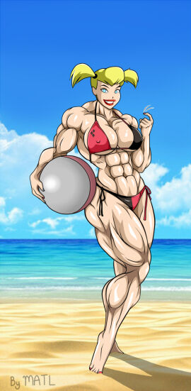 abs batman:_the_animated_series batman_(series) biceps breasts dc dc_comics dcau female harley_quinn harley_quinn_(classic) matl muscles muscular muscular_arms muscular_female muscular_legs muscular_thighs pecs