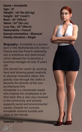 1girls 3d annabelle_(digital-workshop22) ass big_ass big_breasts breasts bust busty curvaceous curvy curvy_figure digital-workshop22 female hips hourglass_figure huge_ass huge_breasts large_ass large_breasts legs light-skinned_female light_skin mature mature_female original original_character slim_waist thick thick_hips thick_legs thick_thighs thighs top_heavy voluptuous waist wide_hips