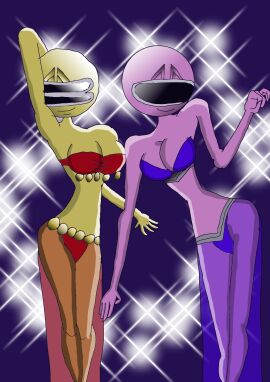 belly_dancer breasts female power_rangers zackon7