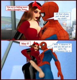 1boy 1girls ass avengers big_ass big_breasts bottom_heavy breasts bust busty censored chest comic curvy digital_media_(artwork) female female_focus hero heroine hips hourglass_figure huge_ass huge_breasts human large_ass large_breasts legs light-skinned_female light-skinned_male light_skin lips male male/female marvel marvel_comics mature mature_female milf mother mutant_(marvel) peter_parker pof3445 scarlet_witch slim_waist sorceress spider-man spider-man_(series) story straight superhero superheroine thick thick_hips thick_legs thick_thighs thighs top_heavy voluptuous waist wanda_maximoff wide_hips witch