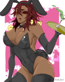 big_breasts breasts breasts_bigger_than_head bunny_costume bunny_ears bunny_girl bunny_suit bunny_tail bunnysuit demon demon_girl demon_horns demon_humanoid demon_slayer dominant dominant_female domination female female_focus female_only female_penetrating genderswap genderswap_(mtf) hantengu horny horny_female huge_breasts japanese japanese_clothes japanese_clothing japanese_female kimetsu_no_yaiba long-haired_female long_bangs long_hair mtf_transformation muscles muscular muscular_female pointy_ears red_eyes red_lipstick red_sclera rule_63 sekido senkehamr sharp_teeth submissive submissive_female tan-skinned_female tan_skin transformation upper_moon