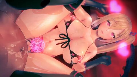 1boy 1boy1girl 1girls 3d akira_brave777 animated areolae belly_button blonde_hair bouncing_breasts bra breasts cum cum_on_body cutout dark-skinned_male dark_skin dripping dripping_cum drooling female female_focus gloves heart heart-shaped_pupils heart_cutout hypnosis interracial kawakami_mai large_breasts light-skinned_female light_skin lingerie long_hair longer_than_30_seconds longer_than_one_minute magic magic_circle mind_control moaning mole mole_under_eye musaigen_no_phantom_world navel nipple_cutout nipples panties ponytail pussy pussy_cutout ribbon saliva sex solo_focus sound spread_legs tagme thighhighs thighs underwear video