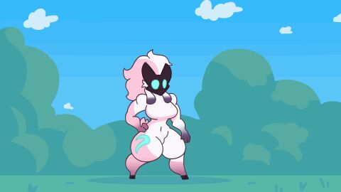 16:9 2025 2d_animation alternate_version_at_source animated anthro ass big_breasts big_butt biped blinking body_size_growth bovid breast_expansion breast_squish breasts butt_expansion caprine cel_shading cloud day digital_drawing_(artwork) digital_media_(artwork) english_description expansion featureless_breasts female frame_by_frame fur gloves_(marking) hi_res huge_breasts inflation kindred kindred_(lol) lamb_(league_of_legends) lamb_(lol) league_of_legends mammal markings outside riot_games shaded sheep size_transformation solo squish standing surprised svanarts teal_eyes tencent thick_thighs transformation white_body white_fur widescreen