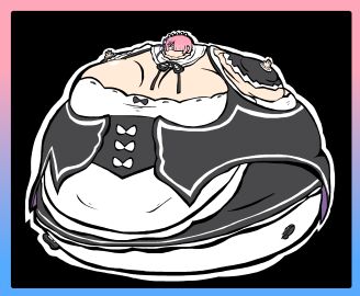 1girls angry annoyed blimp breasts female hyper_breasts hyper_inflation inflation obese obese_female overweight pink_hair ram_(re:zero) re:zero_kara_hajimeru_isekai_seikatsu spherical_inflation sunken_limbs