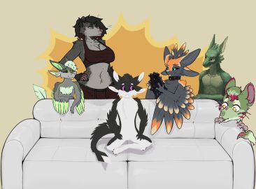 2025 4_ears absurd_res ambiguous_gender american_opossum andreika_kompas anthro artist_collaboration athletic_wear avali avian belly big_breasts bird black_body black_claws black_feathers black_fur black_sclera black_toe_claws blep blue_eyes bottomwear bra breasts brown_eyes claws clothed clothed/nude clothing collar colored crossed_legs crosslegged_pose digital_drawing_(artwork) digital_media_(artwork) digitigrade dildo feathered_wings feathers feet female fingers front_view fur furniture fyr_(fenrir784) green_body green_eyes green_markings group gym_bottomwear gym_shorts hair hi_res hilyasp holding_dildo holding_object holding_sex_toy imminent_sex insertable_sex_toy keesandwich kobold kribs leaftail_(hilyasp) lineless looking_at_another looking_back looking_back_at_another male mammal markings marsupial meme multi_ear multicolored_body navel nude olga_(keesandwich) on_sofa open_mouth orange_body orange_feathers orange_fur orange_markings orange_tongue pawpads piper_perri_surrounded purple_eyes qamito red_markings reetogoth scalie sex_toy shaded shirt shock_collar shorts simple_background simple_shading sitting sitting_on_sofa size_difference smile sofa sports_bra sportswear tail tank_top teeth tlashka toe_claws toes tongue tongue_out topwear tuft underwear virginia_opossum white_body white_feathers white_fur white_sofa winged_arms wings yellow_body yellow_eyes zorkiy zorkiy_(character)