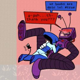 2girls breasts clitoris cliveisawesome223 deltarune deltarune_chapter_2 deltarune_chapter_3 english english_dialogue english_text erect_clitoris face_between_breasts female female_on_female female_only grabbing_breasts lesbian_sex penetration penile_penetration penis penis_in_pussy pussy queen_(deltarune) robot robot_girl robot_on_robot robot_only screen_face self_upload tenna_(deltarune) text text_bubble trans_woman yuri